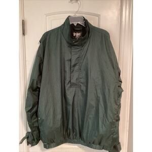 FootJoy DryJoys Mens Quarter Zip Jacket Size XL Green Houndstooth Rain Wind Golf